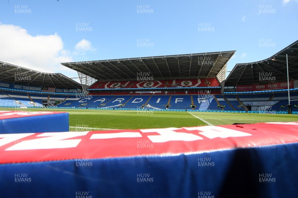 040726 - Fiji v Wales - Nations Championship - A general view of the Cardiff City Stadium ahead of the game