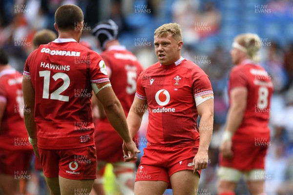 040726 - Fiji v Wales - Nations Championship - Sam Costelow of Wales