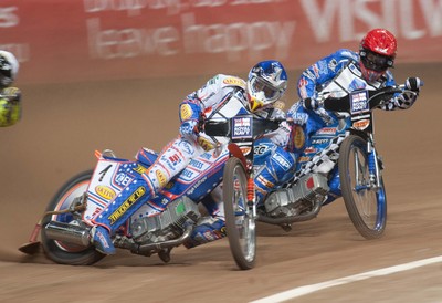 10.07.10 - FIM British Speedway Grand Prix Jason Crump during the heats 