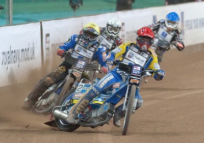 10.07.10 - FIM British Speedway Grand Prix Tomasz Gollob leads one of his heats 