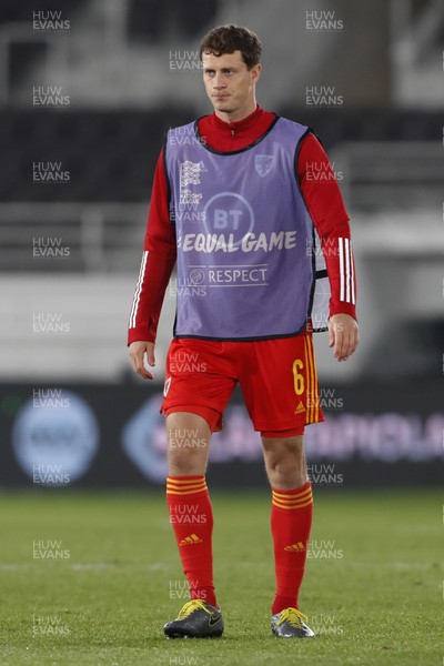 030920 - Finland v Wales - UEFA Nations League - James Lawrence of Wales