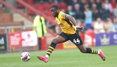 260425 - Fleetwood Town v Newport County - Sky Bet League 2 - David Ajiboye of Newport