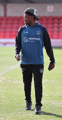 280226 - Fleetwood Town v Newport County - Sky Bet League 2 - Bobby Kamwa of Newport