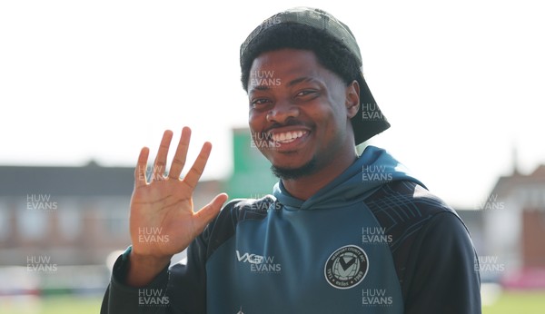 280226 - Fleetwood Town v Newport County - Sky Bet League 2 - Bobby Kamwa of Newport