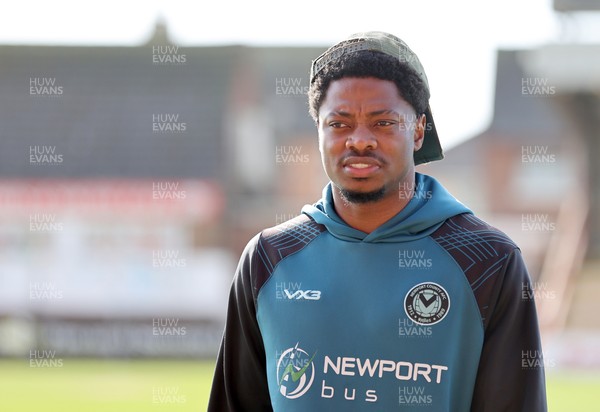 280226 - Fleetwood Town v Newport County - Sky Bet League 2 - Bobby Kamwa of Newport