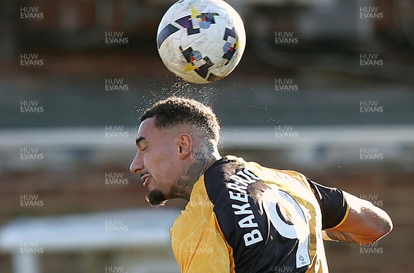 280226 - Fleetwood Town v Newport County - Sky Bet League 2 - Courtney Baker-Richardson of Newport