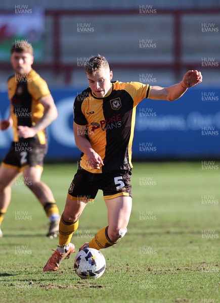 280226 - Fleetwood Town v Newport County - Sky Bet League 2 - Sven Sprangler of Newport makes his way up the field