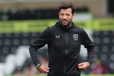 250726 - Forest Green Rovers v Cardiff City, Pre-Season Friendly - Cardiff City head coach Brian Barry-Murphy