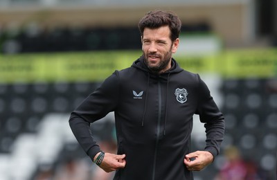 250726 - Forest Green Rovers v Cardiff City, Pre-Season Friendly - Cardiff City head coach Brian Barry-Murphy