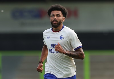 250726 - Forest Green Rovers v Cardiff City, Pre-Season Friendly - Thierry Katsukunya of Cardiff City