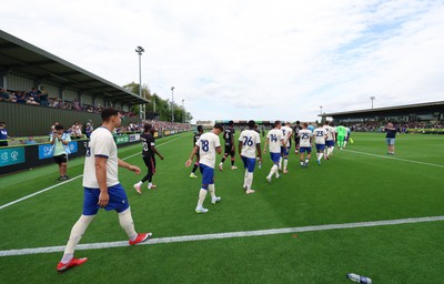 250726 - Forest Green Rovers v Cardiff City, Pre-Season Friendly - Cardiff City walk out for their friendly against Forest Green Rovers
