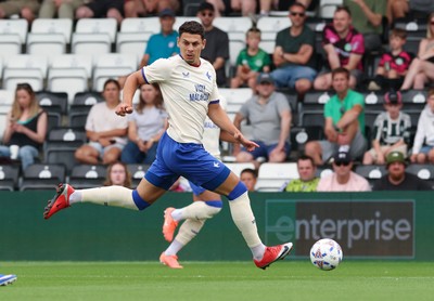 250726 - Forest Green Rovers v Cardiff City, Pre-Season Friendly - Yousef Salech of Cardiff City