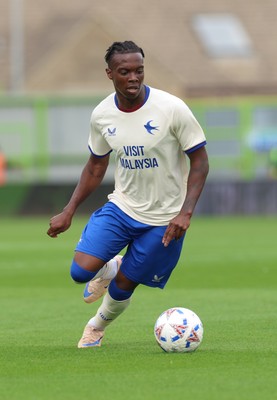 250726 - Forest Green Rovers v Cardiff City, Pre-Season Friendly - Ronan Kpakio of Cardiff City