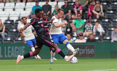 250726 - Forest Green Rovers v Cardiff City, Pre-Season Friendly - David Turnbull of Cardiff City fires a shot at goal