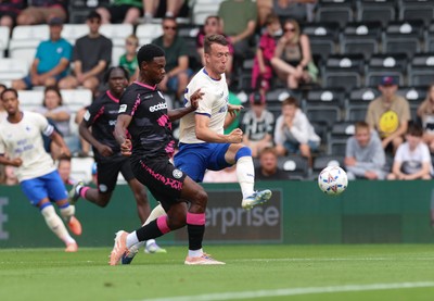250726 - Forest Green Rovers v Cardiff City, Pre-Season Friendly - David Turnbull of Cardiff City fires a shot at goal