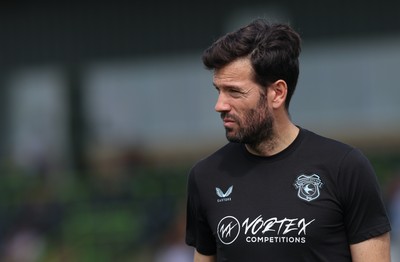 250726 - Forest Green Rovers v Cardiff City, Pre-Season Friendly - Cardiff City head coach Brian Barry-Murphy