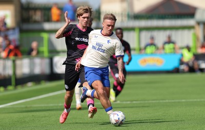 250726 - Forest Green Rovers v Cardiff City, Pre-Season Friendly - Isaak Davies of Cardiff City breaks away