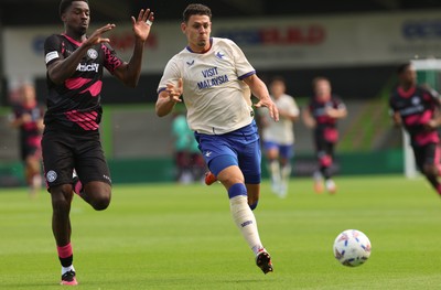 250726 - Forest Green Rovers v Cardiff City, Pre-Season Friendly - Yousef Salech of Cardiff City breaks away
