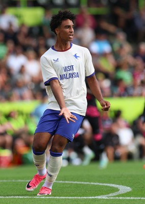 250726 - Forest Green Rovers v Cardiff City, Pre-Season Friendly - Paul Moreno of Cardiff City