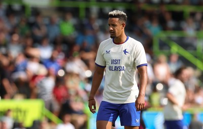 250726 - Forest Green Rovers v Cardiff City, Pre-Season Friendly - Callum Robinson of Cardiff City