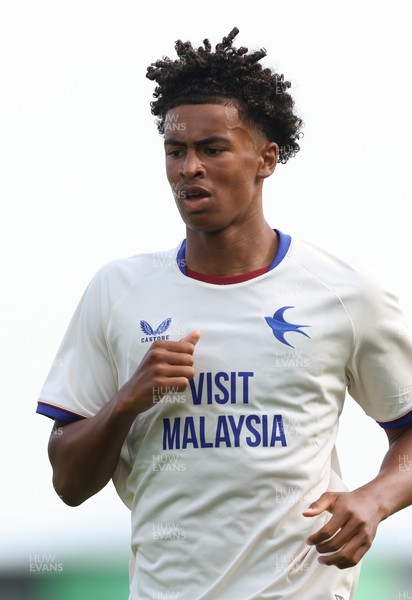 250726 - Forest Green Rovers v Cardiff City, Pre-Season Friendly - Noah Anyadike of Cardiff City