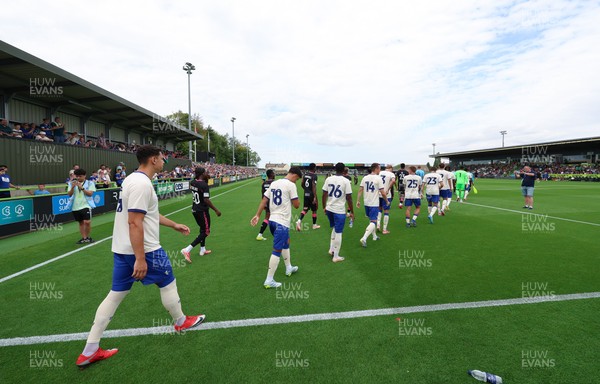 250726 - Forest Green Rovers v Cardiff City, Pre-Season Friendly - Cardiff City walk out for their friendly against Forest Green Rovers