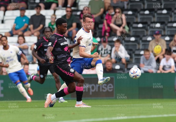 250726 - Forest Green Rovers v Cardiff City, Pre-Season Friendly - David Turnbull of Cardiff City fires a shot at goal