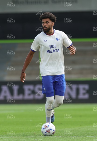 250726 - Forest Green Rovers v Cardiff City, Pre-Season Friendly - Thierry Katsukunya of Cardiff City