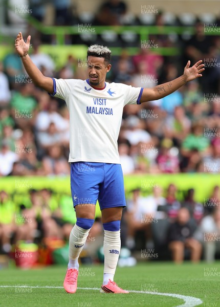 250726 - Forest Green Rovers v Cardiff City, Pre-Season Friendly - Callum Robinson of Cardiff City