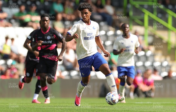 250726 - Forest Green Rovers v Cardiff City, Pre-Season Friendly - Paul Moreno of Cardiff City