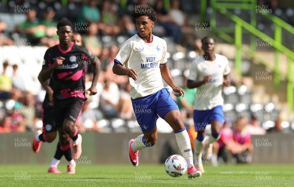 250726 - Forest Green Rovers v Cardiff City, Pre-Season Friendly - Paul Moreno of Cardiff City