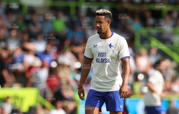 250726 - Forest Green Rovers v Cardiff City, Pre-Season Friendly - Callum Robinson of Cardiff City