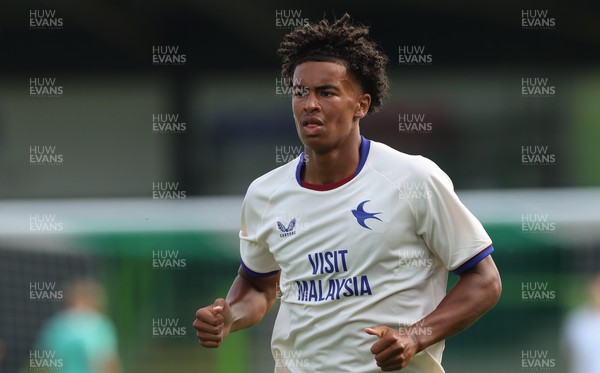 250726 - Forest Green Rovers v Cardiff City, Pre-Season Friendly - Noah Anyadike of Cardiff City