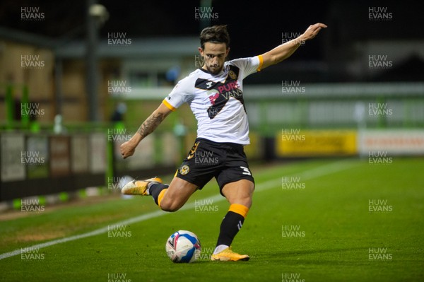 011220 - Forest Green Rovers v Newport County - Sky Bet League 2 - Liam Shephard of Newport County 
