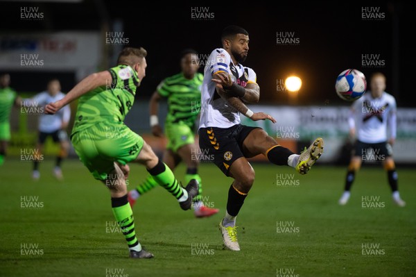 011220 - Forest Green Rovers v Newport County - Sky Bet League 2 - Joss Labadie of Newport County