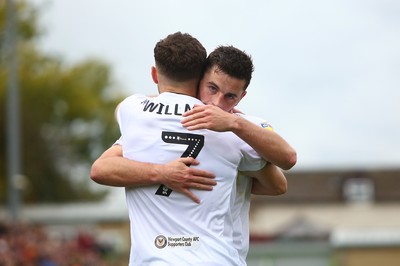 061018 - Forest Green Rovers v Newport County - EFL SkyBet League 2 - Padraig Amond of Newport County celebrates his goal