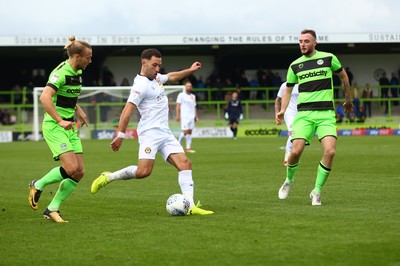061018 - Forest Green Rovers v Newport County - EFL SkyBet League 2 - Robbie Willmott of Newport County gets in a cross