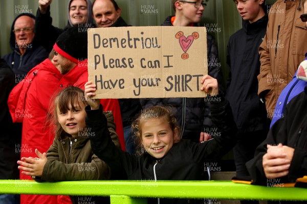 061018 - Forest Green Rovers v Newport County - EFL SkyBet League 2 - A young fan of Newport County shows her support 