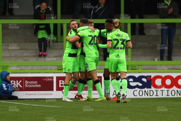 061018 - Forest Green Rovers v Newport County - EFL SkyBet League 2 - Dayle Grubb of Forest Green Rovers celebrates his goal 