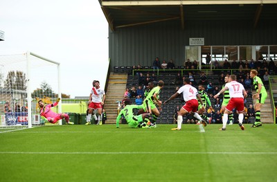 141017 Forest Green Rovers v Newport County - EFL SkyBet League 2 - Scot Bennett(17) of Newport County scores a goal