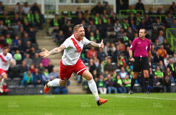 141017 Forest Green Rovers v Newport County - EFL SkyBet League 2 - Scot Bennett of Newport County celebrates his goal