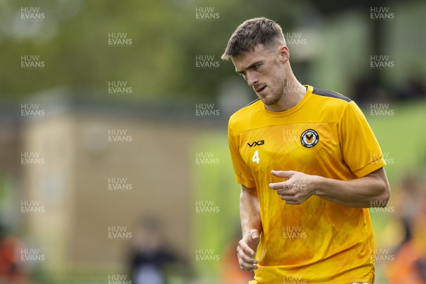 190823 - Forest Green Rovers v Newport County - Sky Bet League 2 - Ryan Delaney of Newport County during the warm up