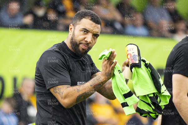 190823 - Forest Green Rovers v Newport County - Sky Bet League 2 - Troy Deeney of Forest Green Rovers ahead of kick off