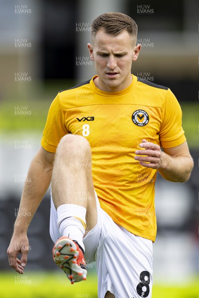 190823 - Forest Green Rovers v Newport County - Sky Bet League 2 - Bryn Morris of Newport County during the warm up
