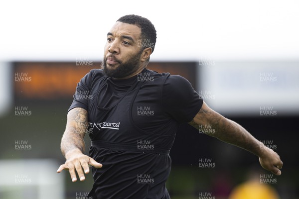 190823 - Forest Green Rovers v Newport County - Sky Bet League 2 - Troy Deeney of Forest Green Rovers during the warm up