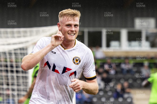 190823 - Forest Green Rovers v Newport County - Sky Bet League 2 - Will Evans of Newport County celebrates scoring his sides second goal