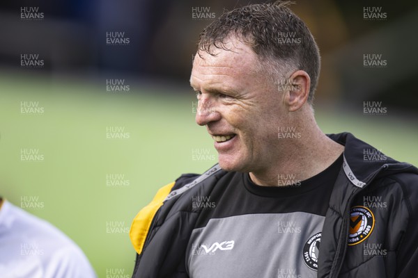190823 - Forest Green Rovers v Newport County - Sky Bet League 2 - Newport County manager Graham Coughlan at full time