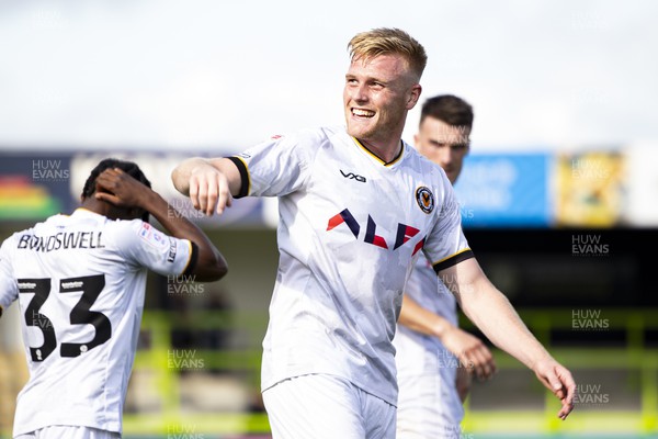 190823 - Forest Green Rovers v Newport County - Sky Bet League 2 - Will Evans of Newport County celebrates his sides third goal 