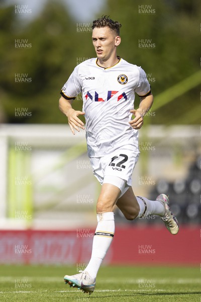 190823 - Forest Green Rovers v Newport County - Sky Bet League 2 - Nathan Wood of Newport County in action