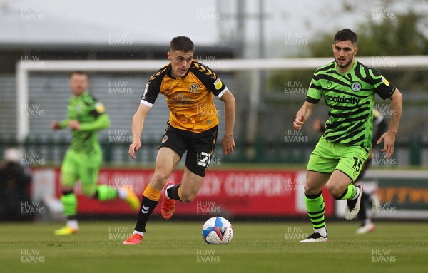 230521 - Forest Green Rovers v Newport County - SkyBet League Two Play off, Second Leg - Lewis Collins of Newport County presses forward